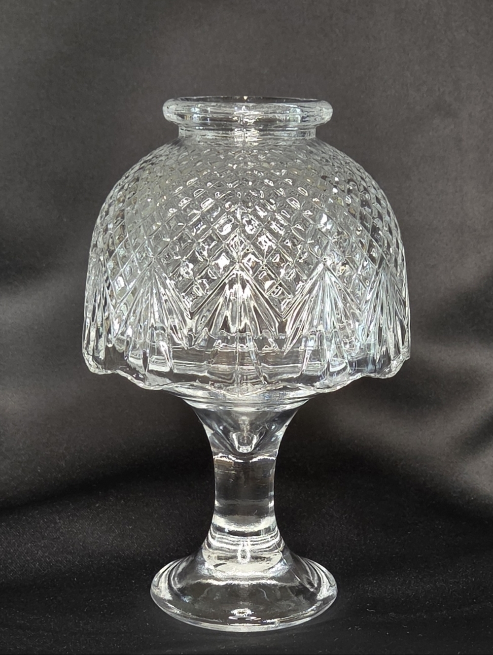 VTG Partylite Clearview Welcome Fairy Lamp UV Glow Manganese 3pc With Tea Light